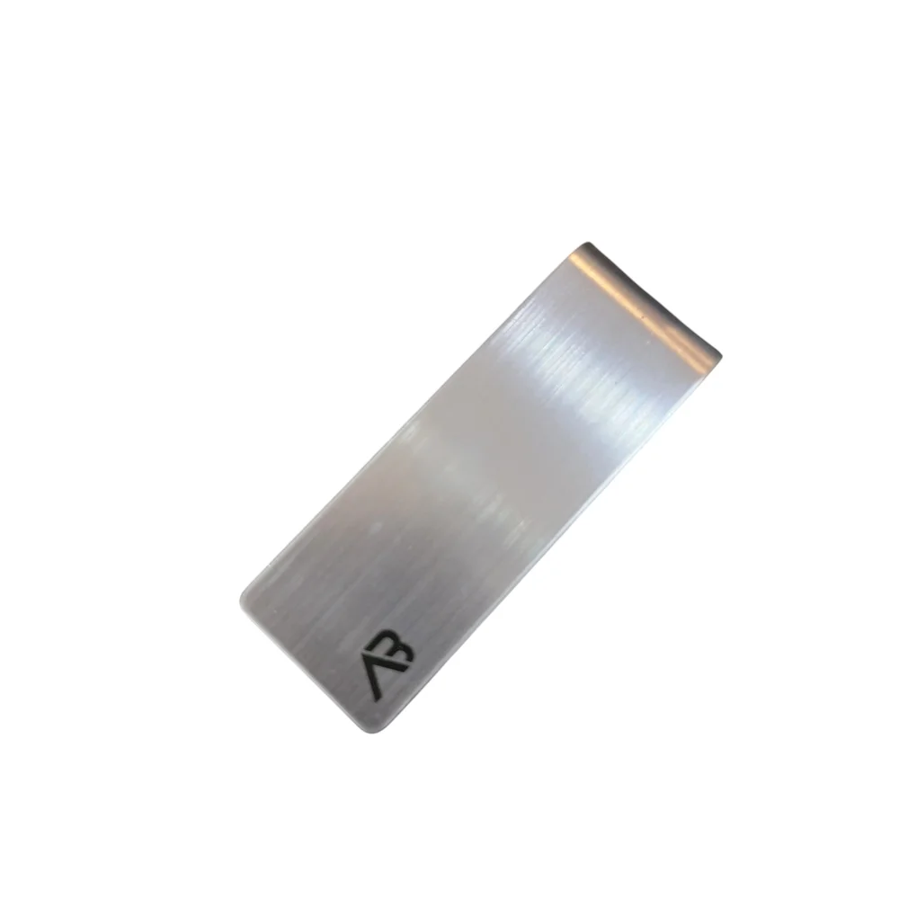 AB Silver Metal Money Clip
